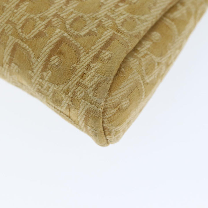 CHRISTIAN Top quality Dior Trotter Canvas Clutch Bag Beige Auth yk12284