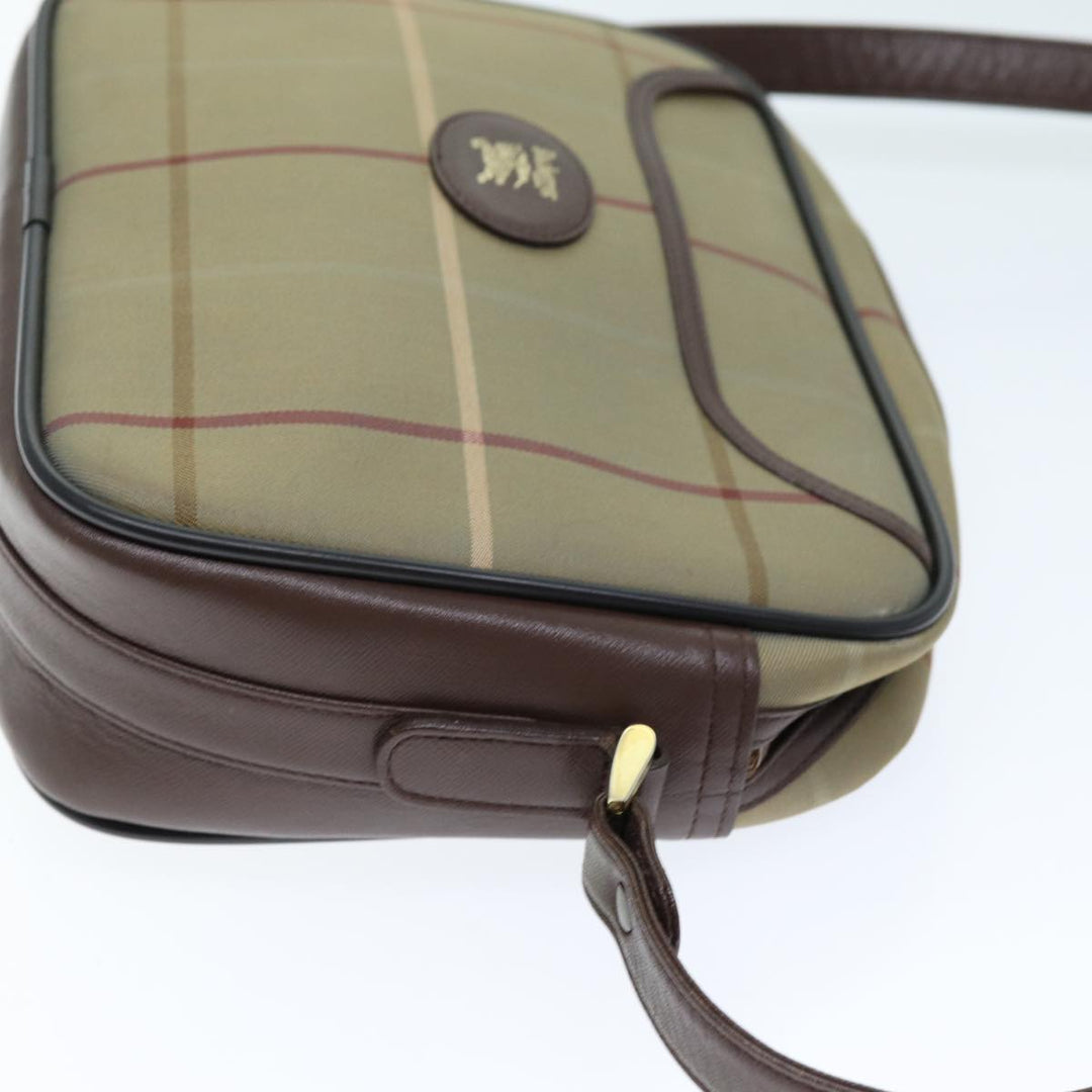BurberrySs Nova Check Shoulder Bag Canvas Beige Auth yk12298