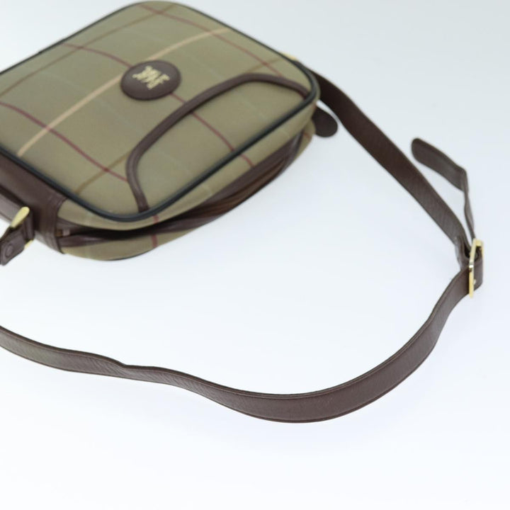 BurberrySs Nova Check Shoulder Bag Canvas Beige Auth yk12298