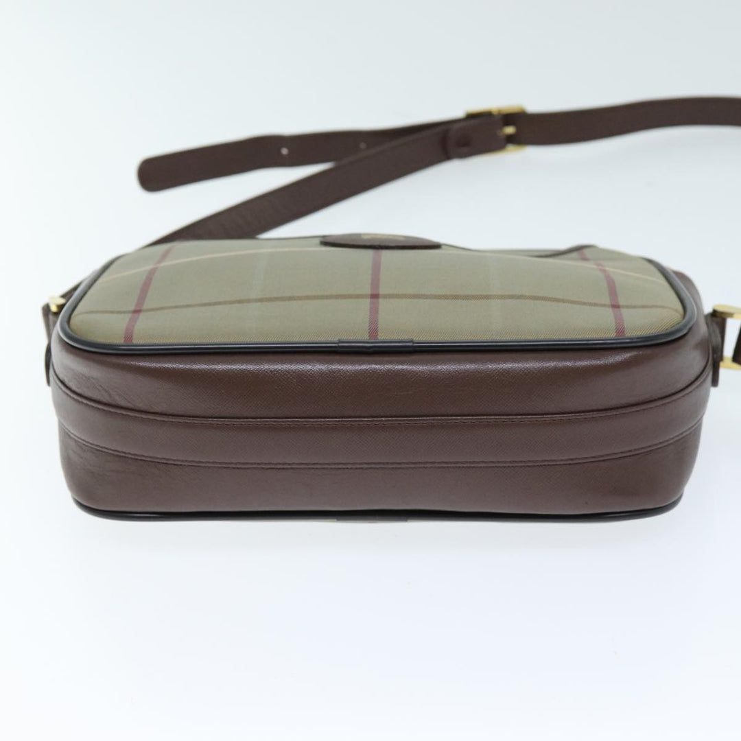 BurberrySs Nova Check Shoulder Bag Canvas Beige Auth yk12298