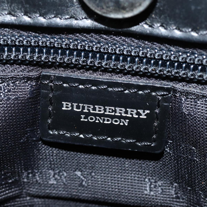 Burberry Nova Check Hand Bag Coated Canvas Beige Auth yk12299