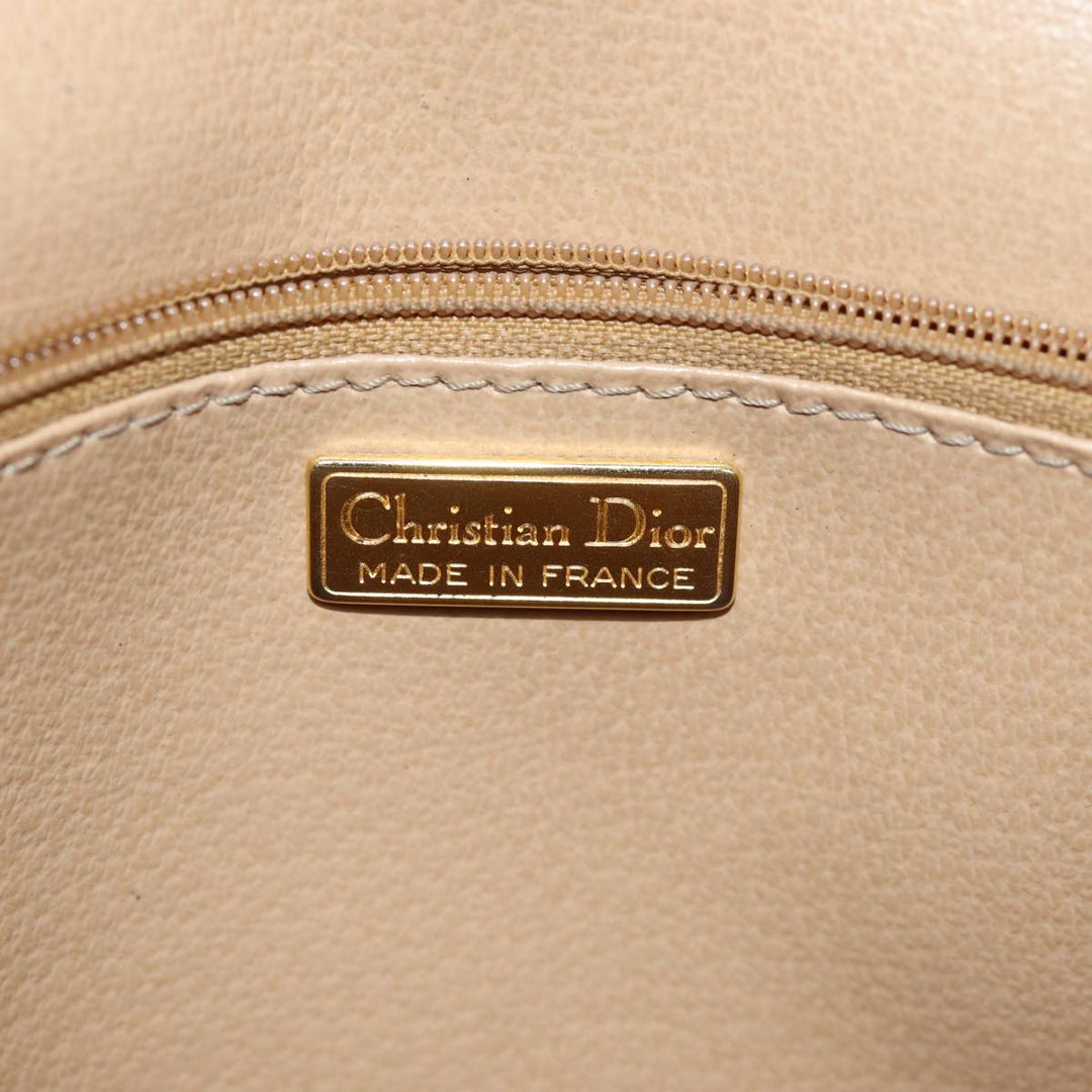 CHRISTIAN Top quality Dior Trotter Canvas Hand Bag 2way Black Auth yk12322
