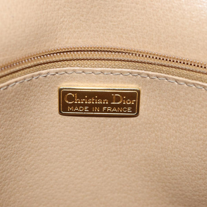 CHRISTIAN Top quality Dior Trotter Canvas Hand Bag 2way Black Auth yk12322