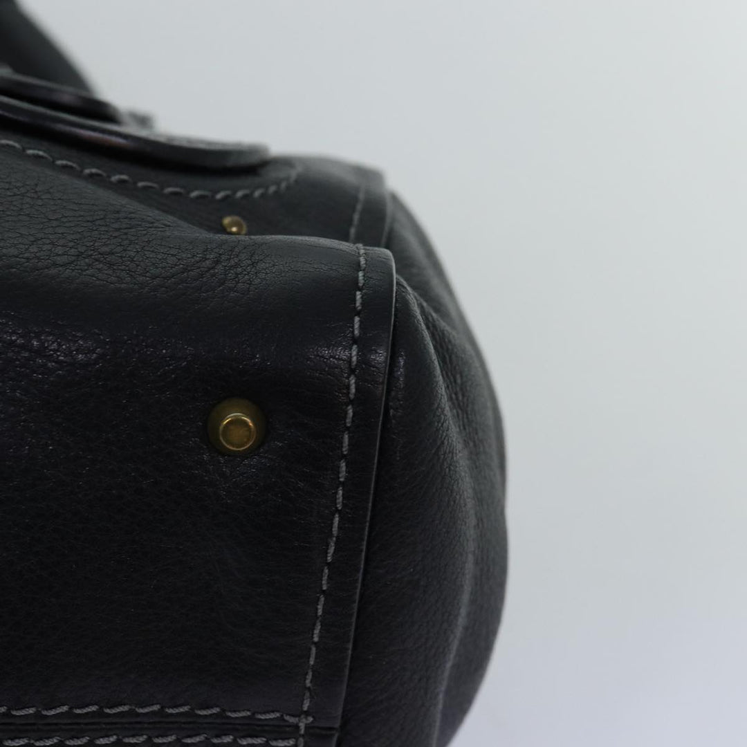 Chloe Paddington Shoulder Bag Leather Black yk12335