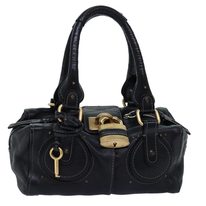 Chloe Paddington Shoulder Bag Leather Black yk12335