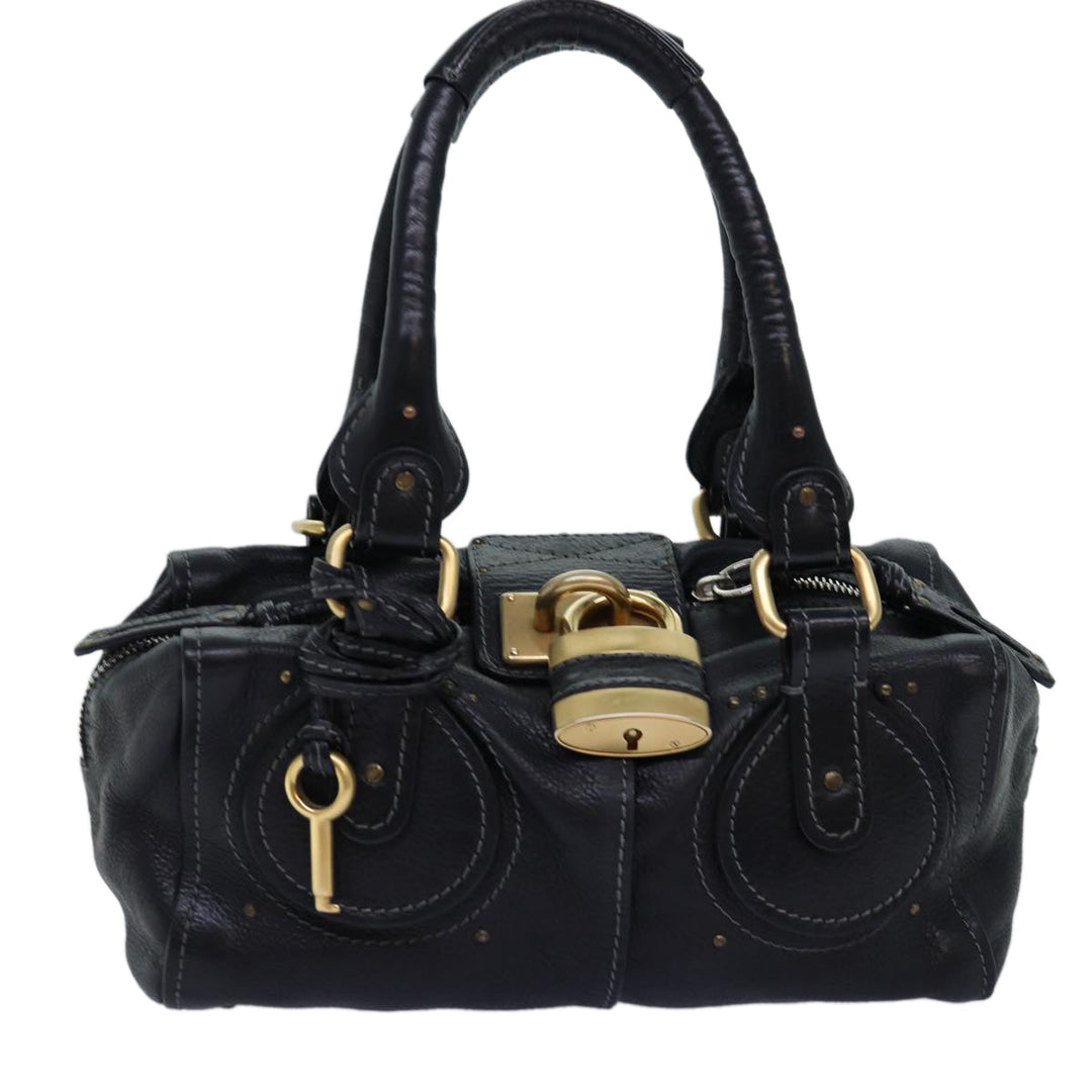 Chloe Paddington Shoulder Bag Leather Black yk12335