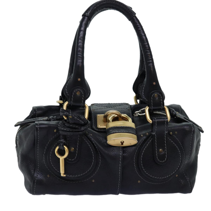 Chloe Paddington Shoulder Bag Leather Black yk12335