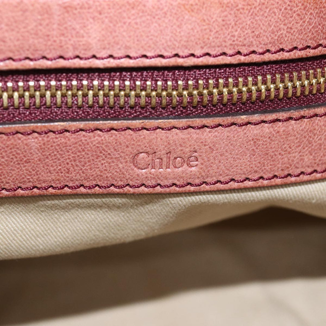 Chloe Tote Bag Leather Brown yk12336