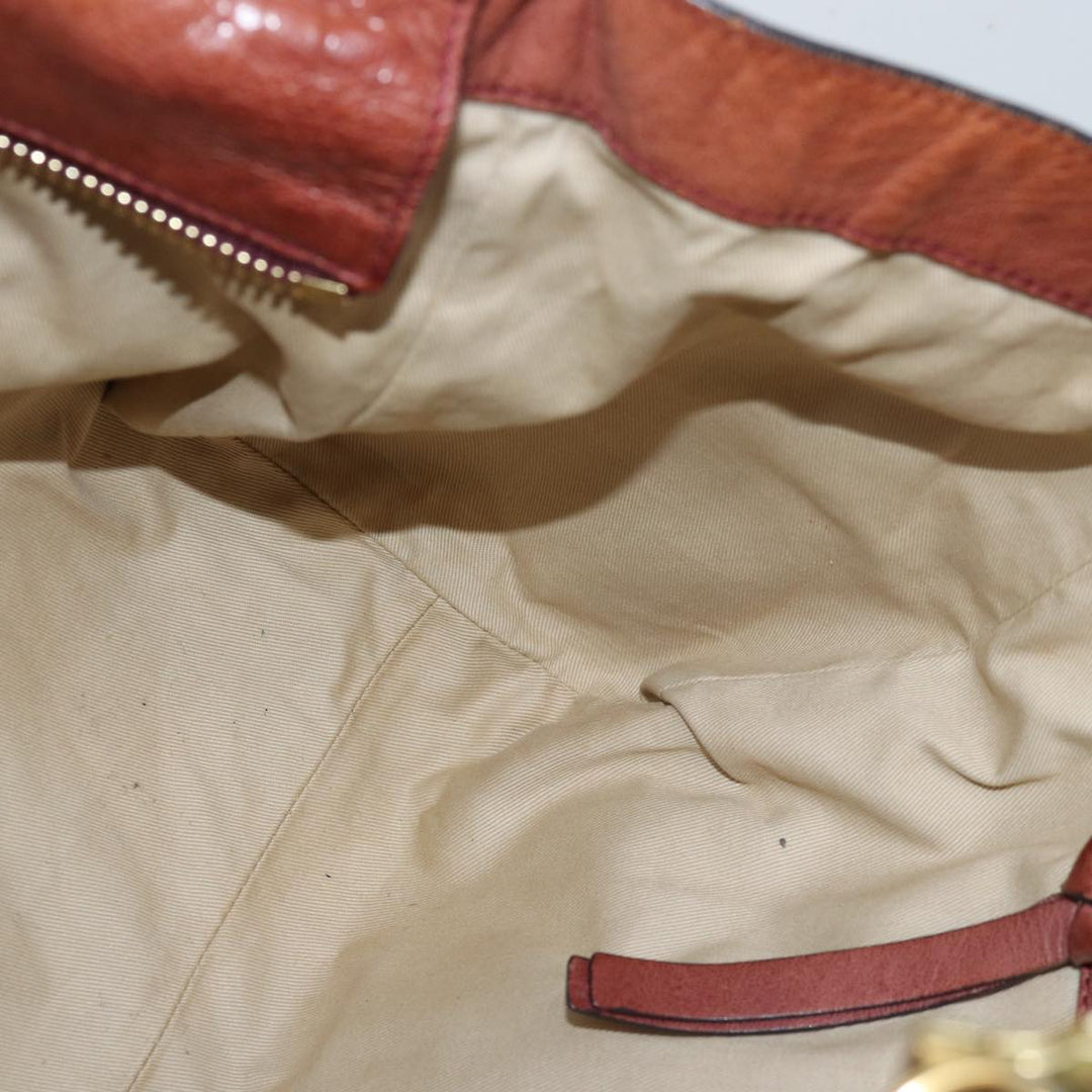 Chloe Tote Bag Leather Brown yk12336