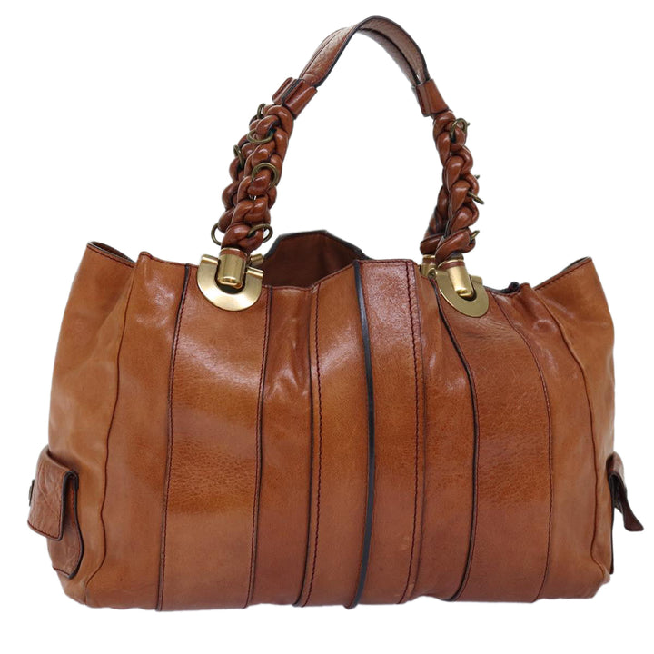 Chloe Tote Bag Leather Brown yk12336
