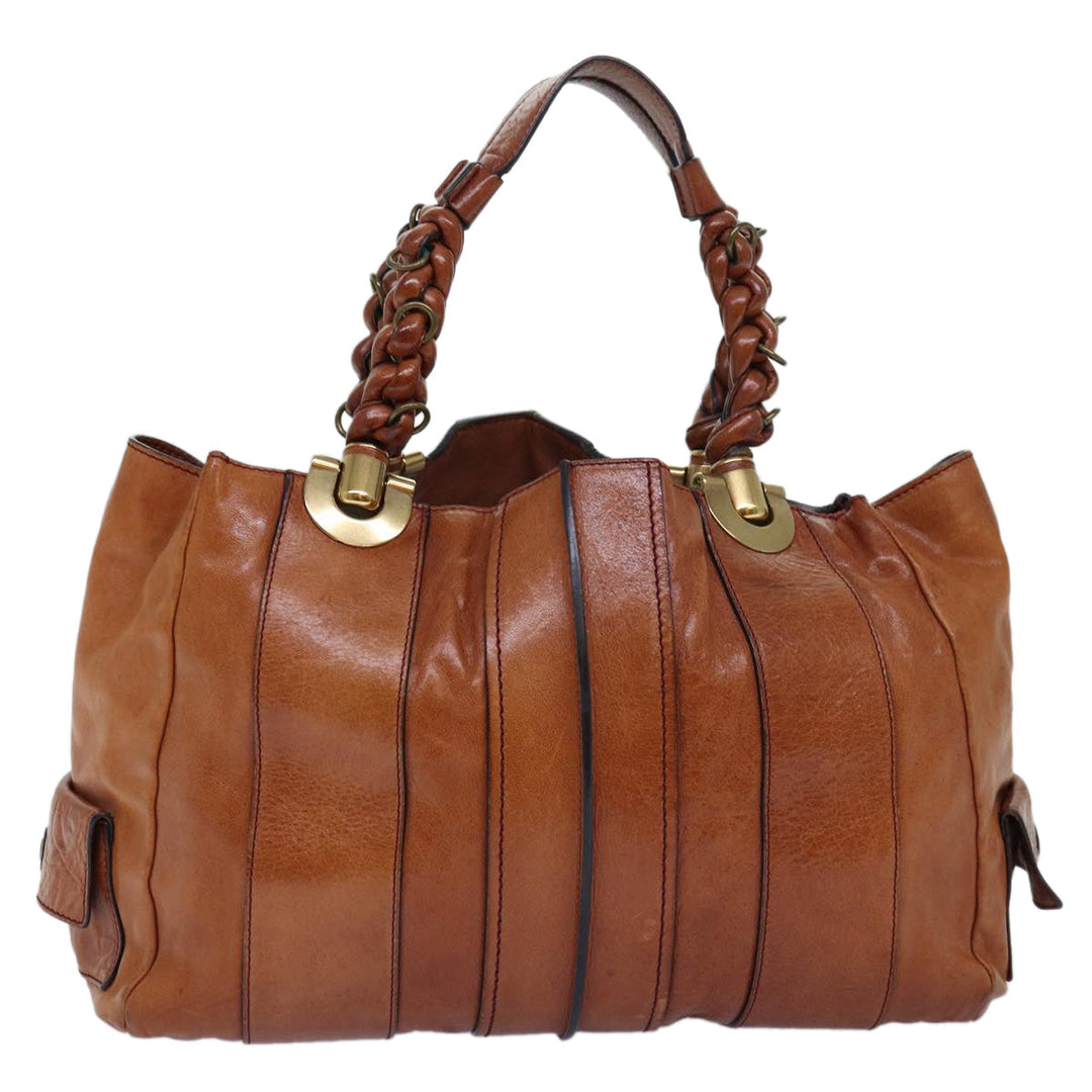 Chloe Tote Bag Leather Brown yk12336
