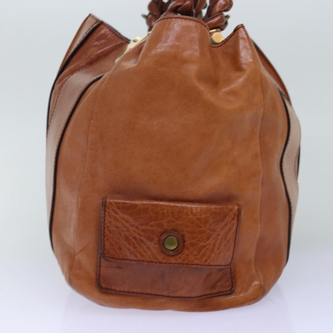Chloe Tote Bag Leather Brown yk12336