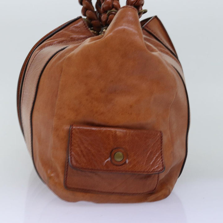 Chloe Tote Bag Leather Brown yk12336