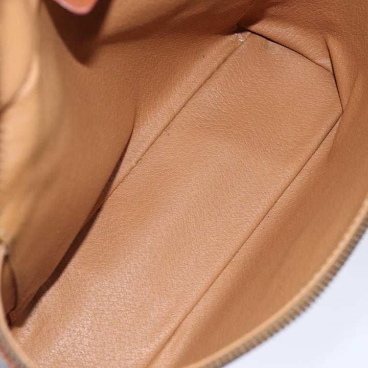 Celine Macadam Canvas Vanity Hand Bag PVC Brown Auth yk12373