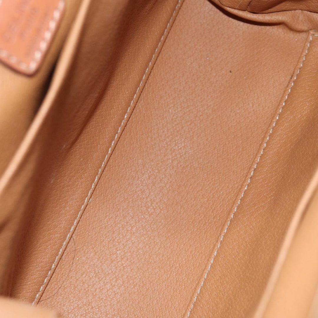 Celine Macadam Canvas Pouch PVC Brown 12385