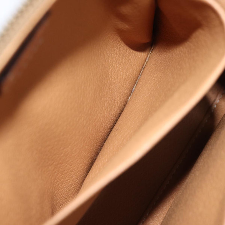 Celine Macadam Canvas Pouch PVC Brown 12385