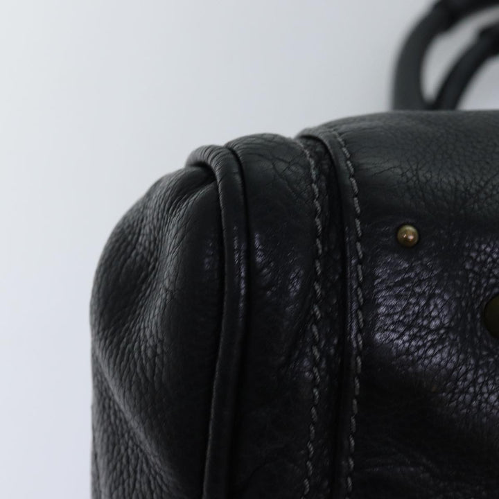 Chloe Paddington Hand Bag Leather Black yk12511