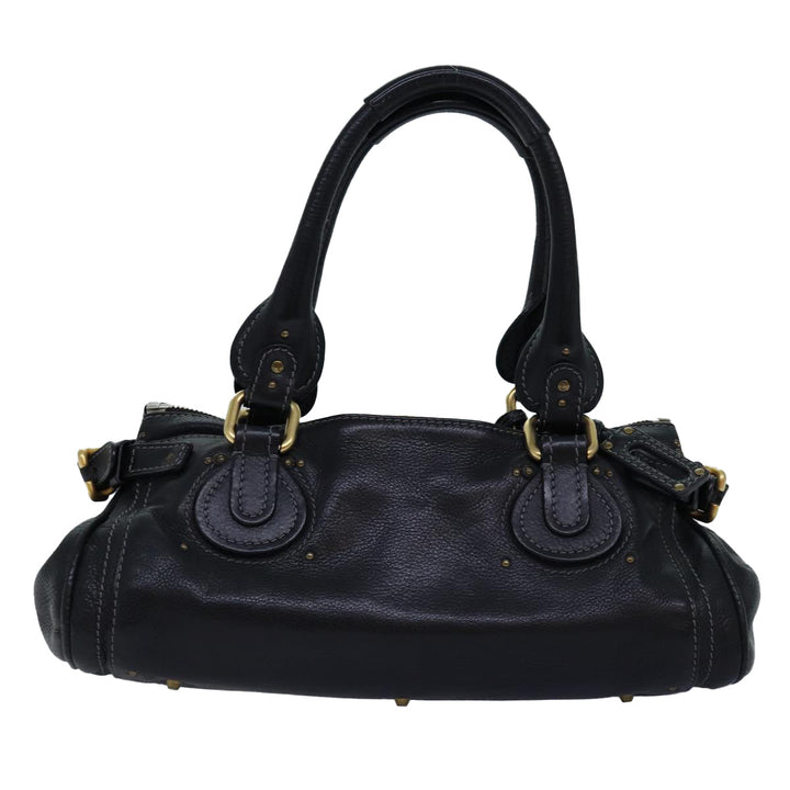 Chloe Paddington Hand Bag Leather Black yk12511