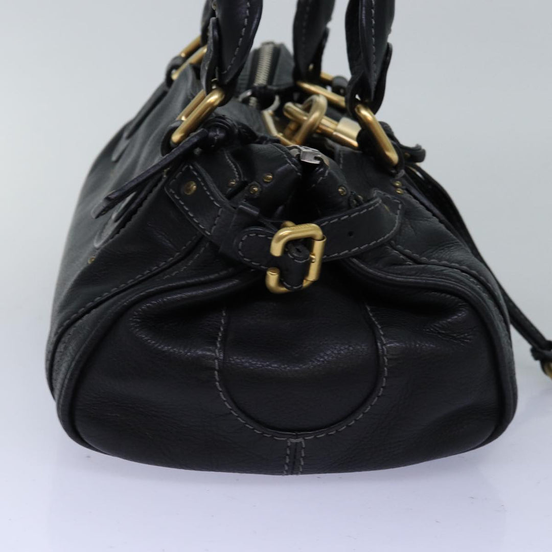 Chloe Paddington Hand Bag Leather Black yk12511