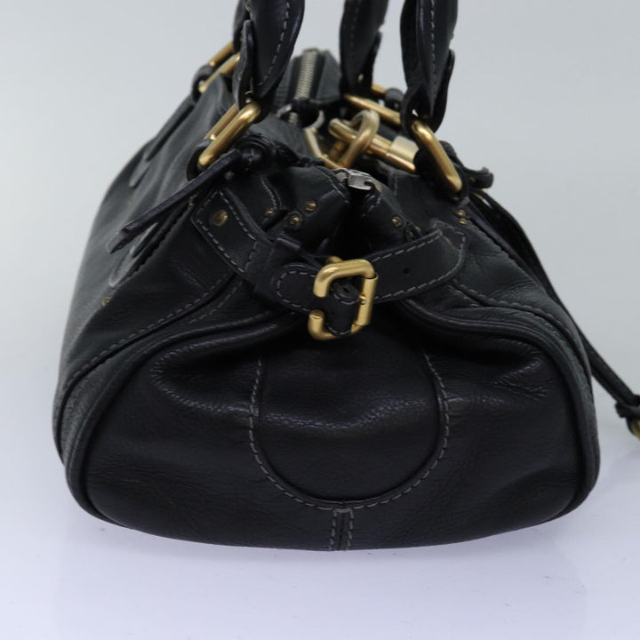 Chloe Paddington Hand Bag Leather Black yk12511