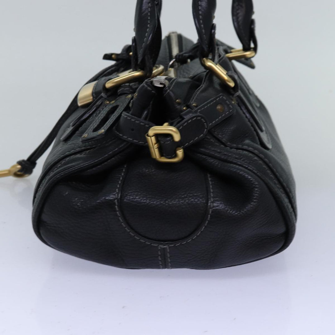 Chloe Paddington Hand Bag Leather Black yk12511