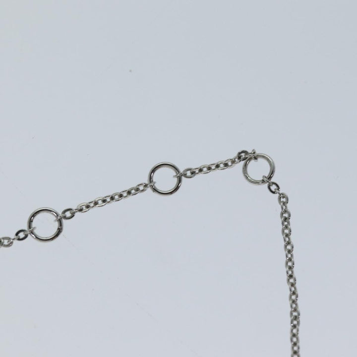 CHRISTIAN Top quality Dior Necklace metal Pink Auth yk12543