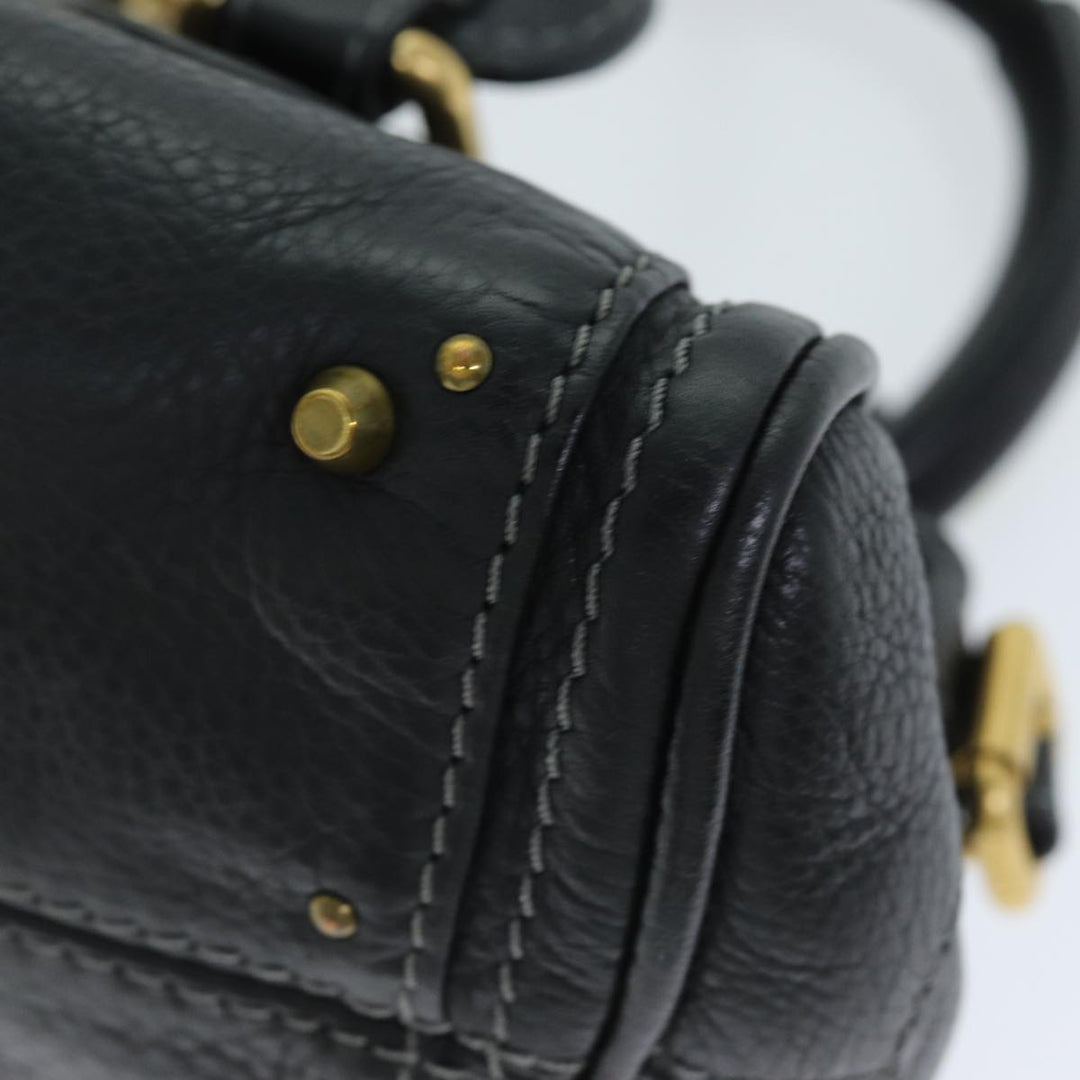 Chloe Paddington Hand Bag Leather Black yk12544