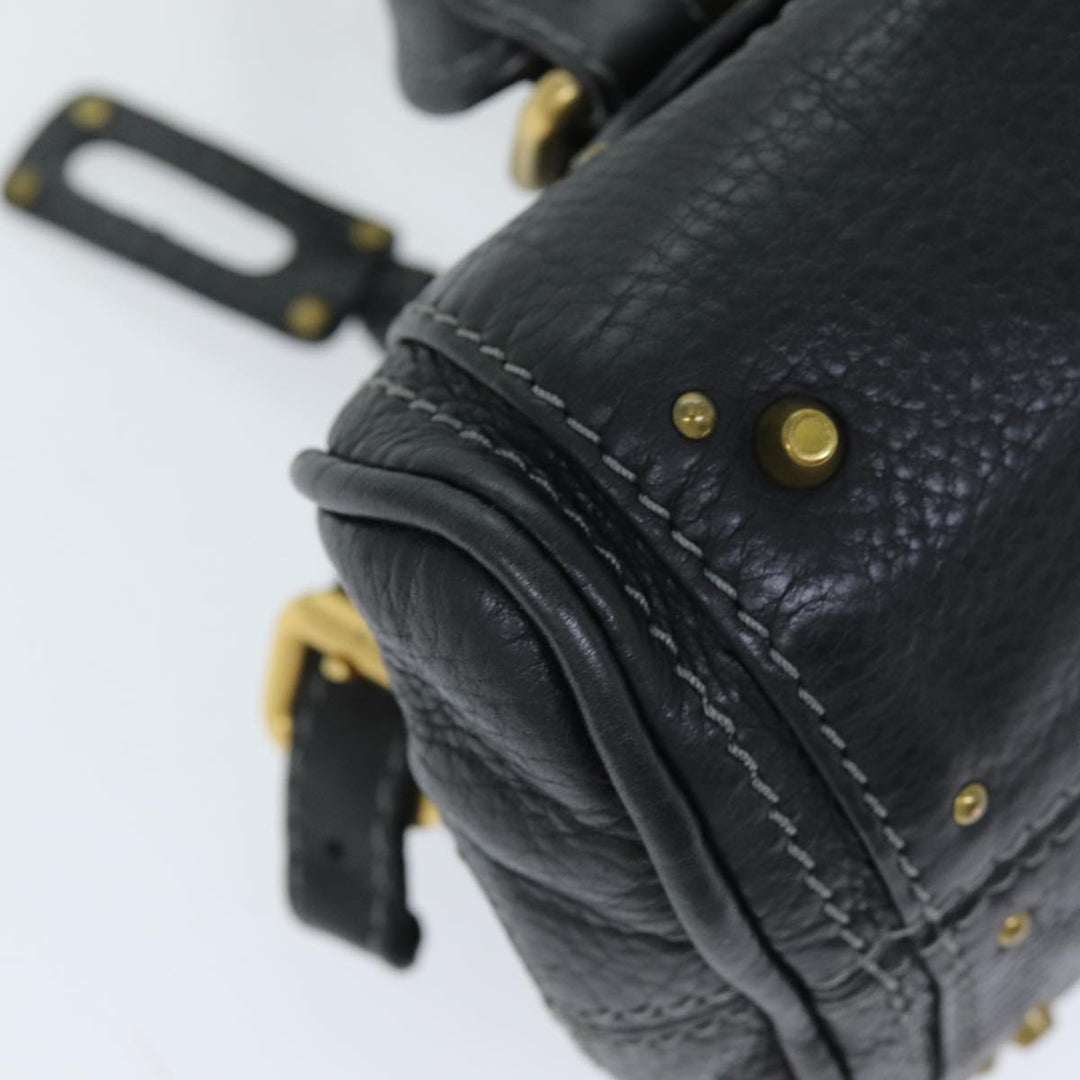 Chloe Paddington Hand Bag Leather Black yk12544