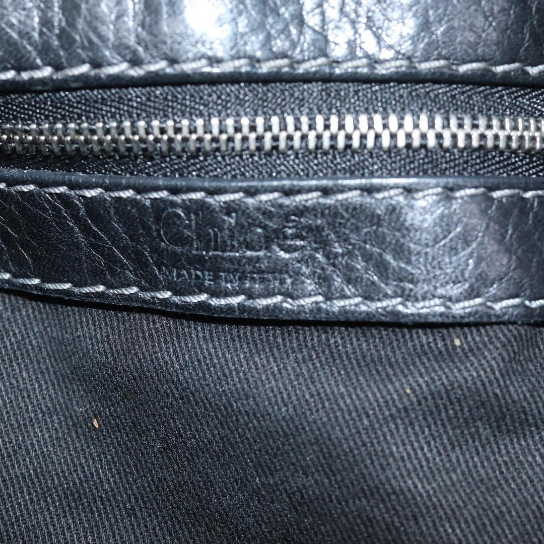 Chloe Paddington Hand Bag Leather Black yk12544