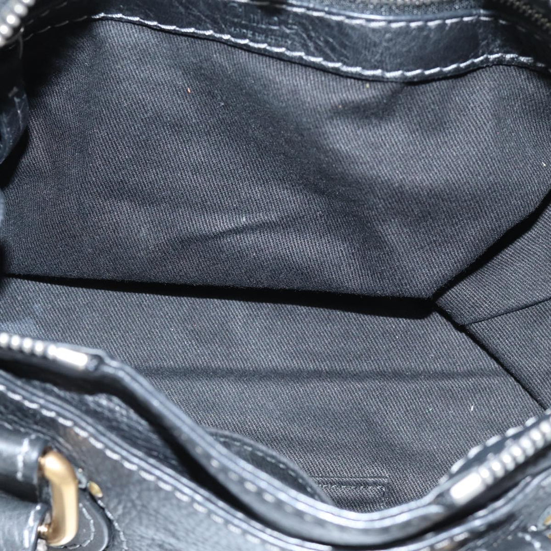 Chloe Paddington Hand Bag Leather Black yk12544