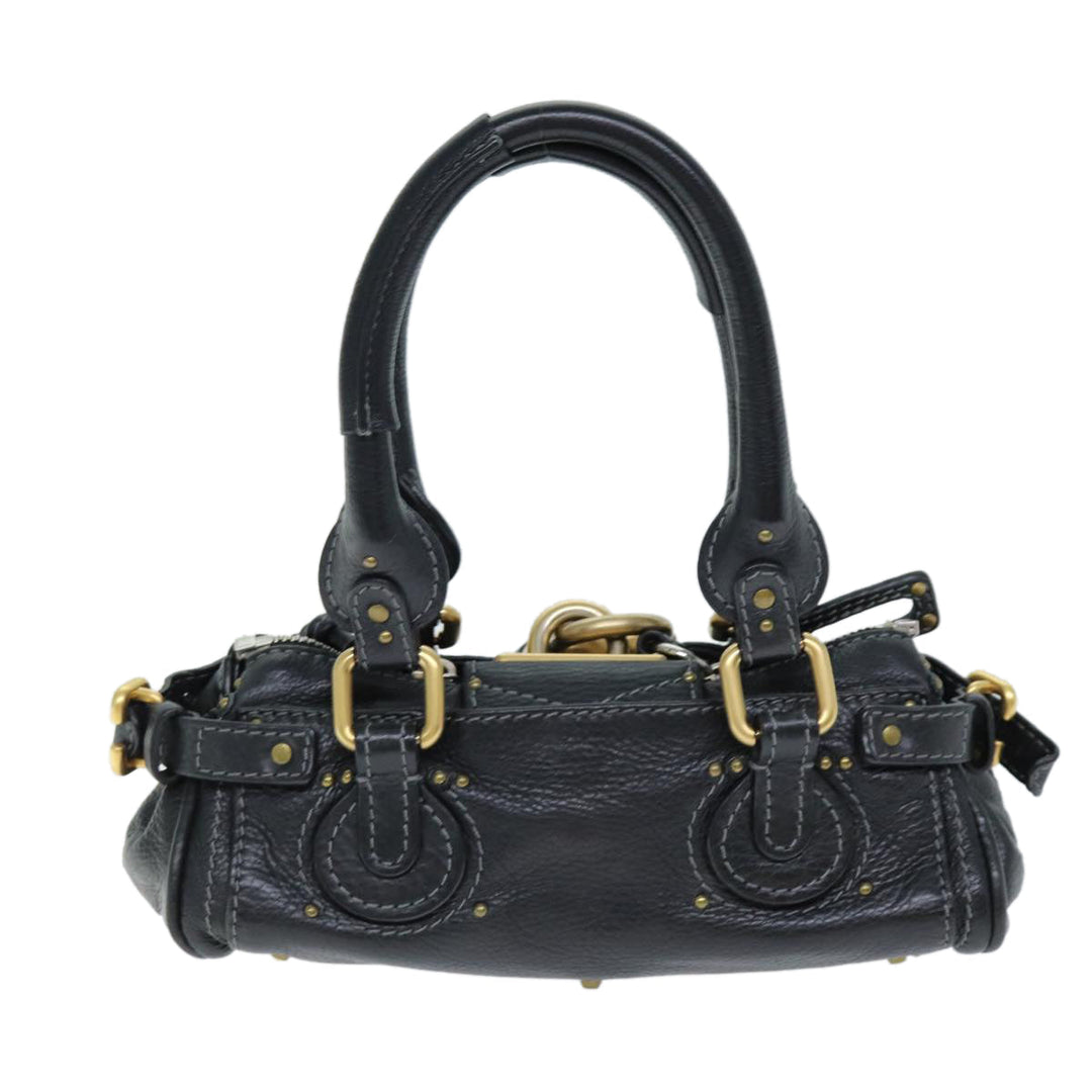 Chloe Paddington Hand Bag Leather Black yk12544