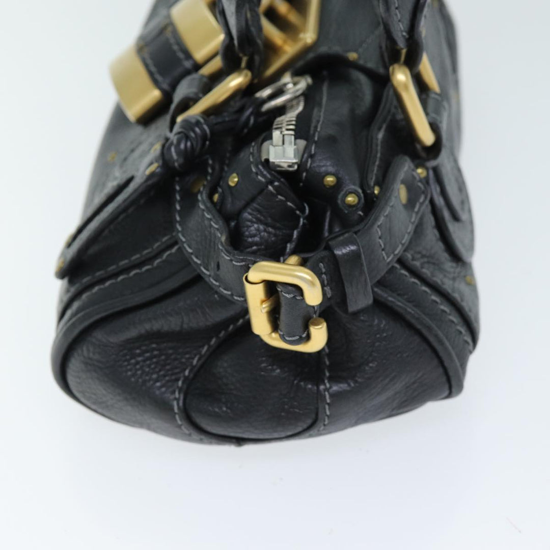 Chloe Paddington Hand Bag Leather Black yk12544