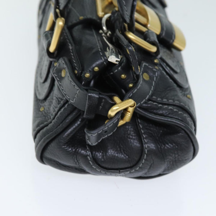 Chloe Paddington Hand Bag Leather Black yk12544