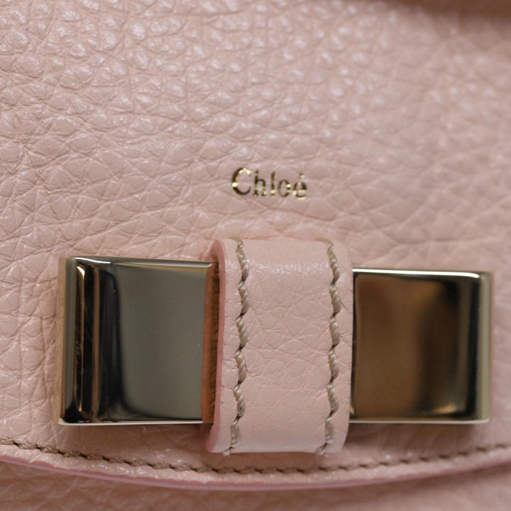 Chloe Lily Hand Bag Leather 2way Pink yk12570