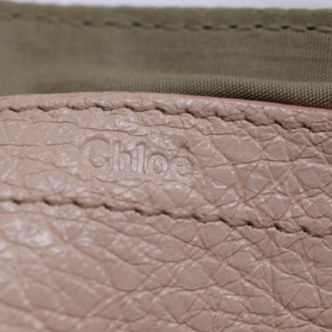 Chloe Lily Hand Bag Leather 2way Pink yk12570