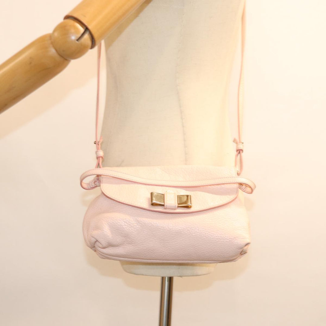 Chloe Lily Hand Bag Leather 2way Pink yk12570