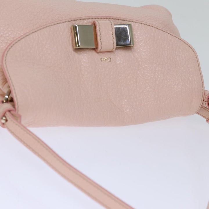 Chloe Lily Hand Bag Leather 2way Pink yk12570