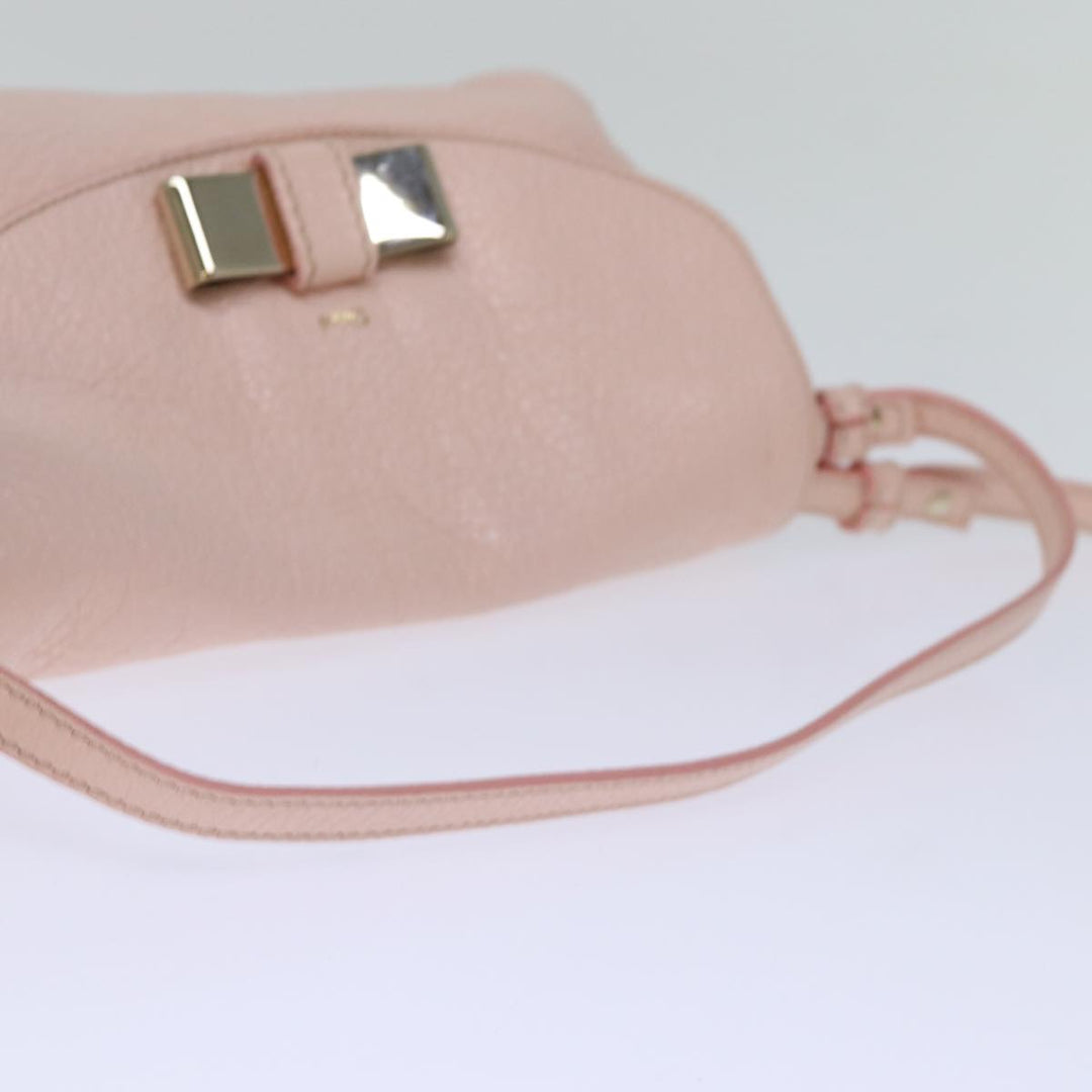 Chloe Lily Hand Bag Leather 2way Pink yk12570