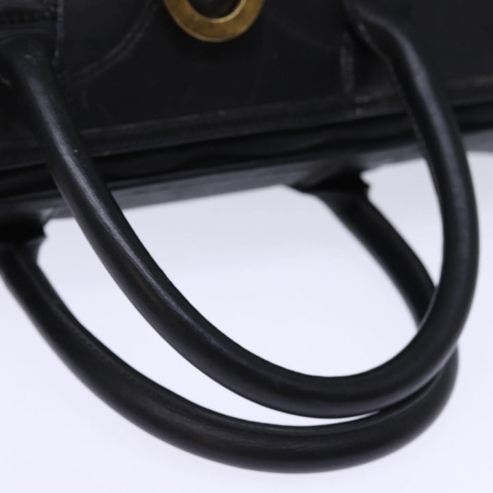 CHRISTIAN Dior Trotter Canvas Boston Bag Black Auth yk12582