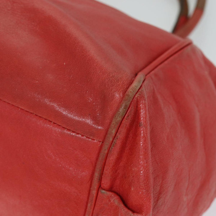 Chloe Etel Hand Bag Leather Red yk12587