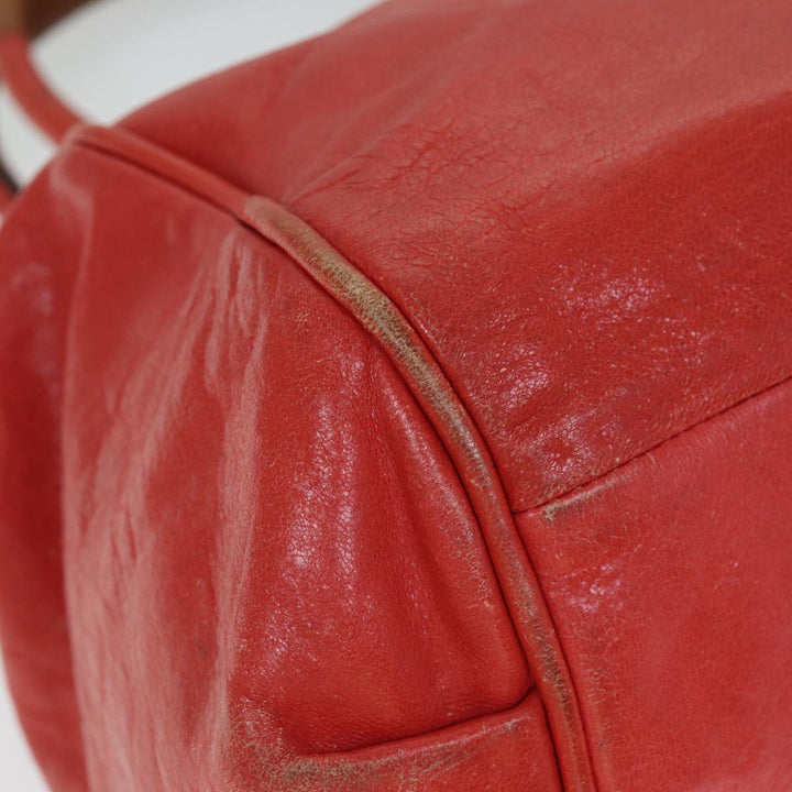 Chloe Etel Hand Bag Leather Red yk12587