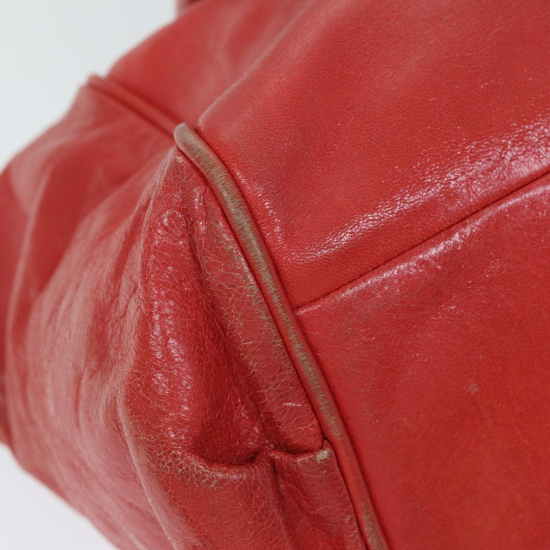Chloe Etel Hand Bag Leather Red yk12587