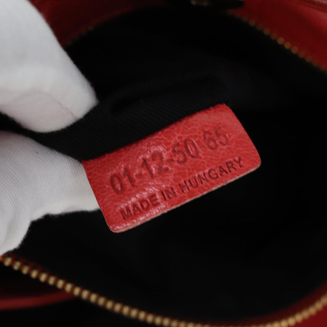 Chloe Etel Hand Bag Leather Red yk12587