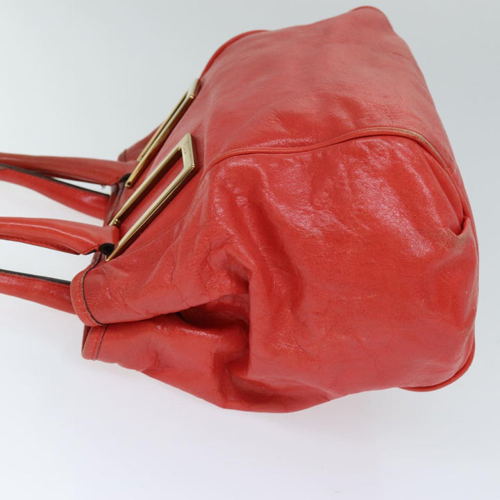 Chloe Etel Hand Bag Leather Red yk12587