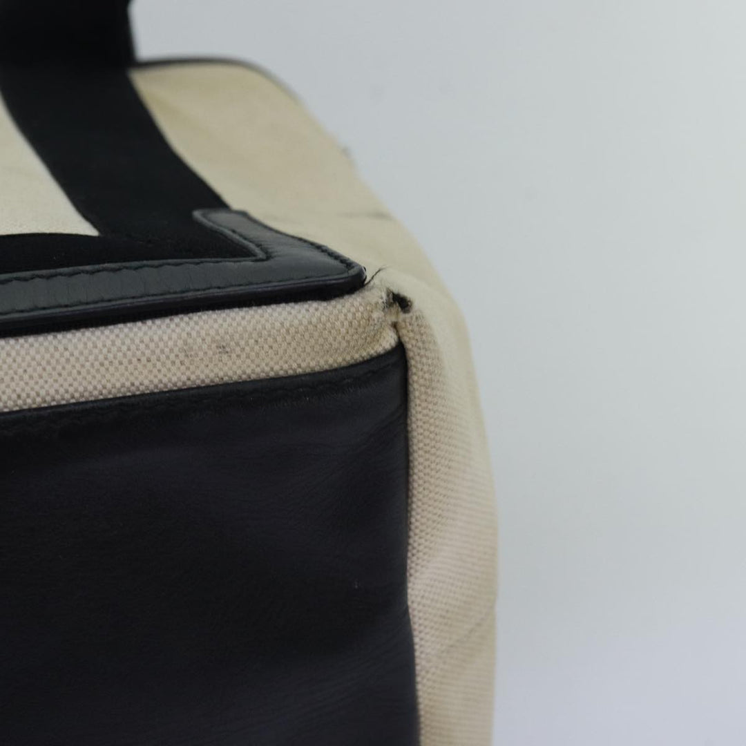 Top Quality Balenciaga Navy Cabas S Hand Bag Canvas White Black 339933 Auth yk12669