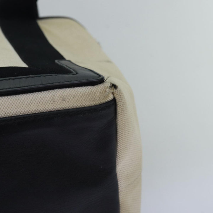 Top Quality Balenciaga Navy Cabas S Hand Bag Canvas White Black 339933 Auth yk12669