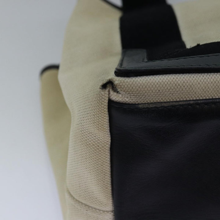 Top Quality Balenciaga Navy Cabas S Hand Bag Canvas White Black 339933 Auth yk12669