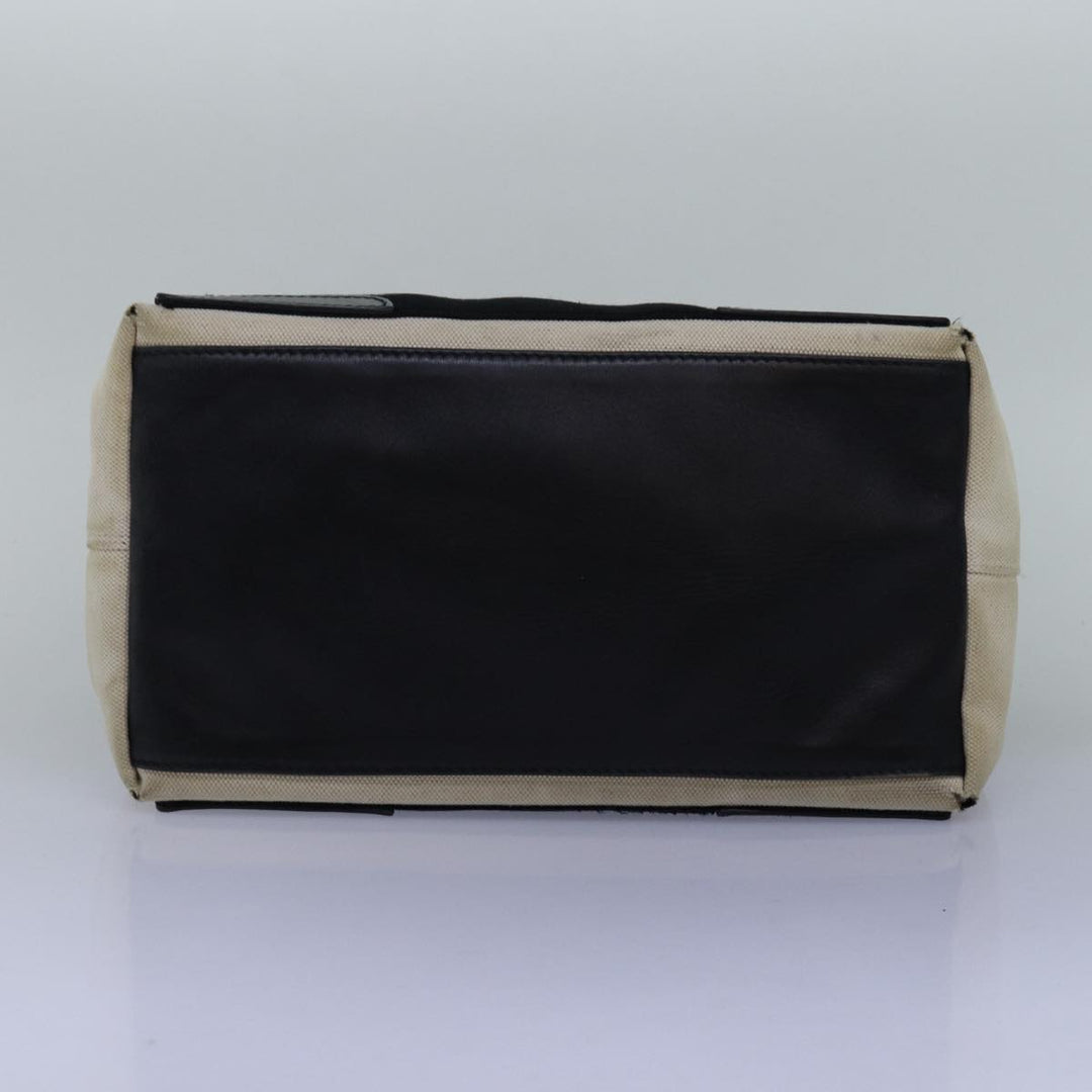 Top Quality Balenciaga Navy Cabas S Hand Bag Canvas White Black 339933 Auth yk12669