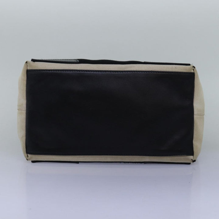 Top Quality Balenciaga Navy Cabas S Hand Bag Canvas White Black 339933 Auth yk12669