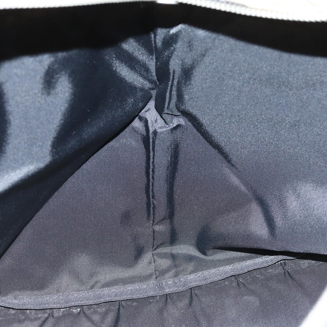 BurberrySs Nova Check Blue Label Tote Bag Nylon Black Auth yk12675